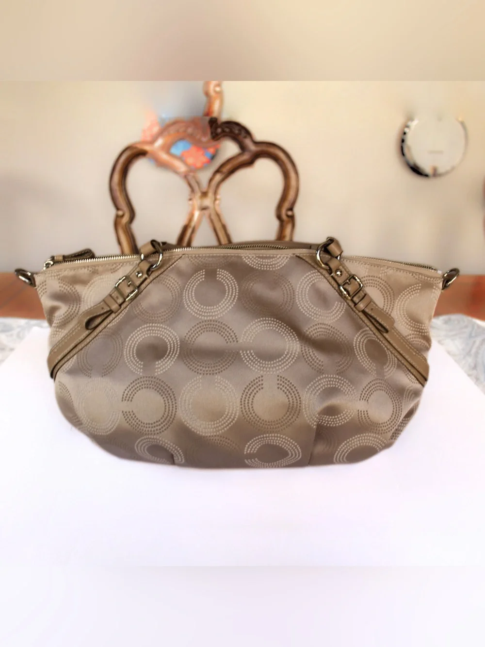 Coach Madison Dotted Op Art Large Sophia Satchel (2012)